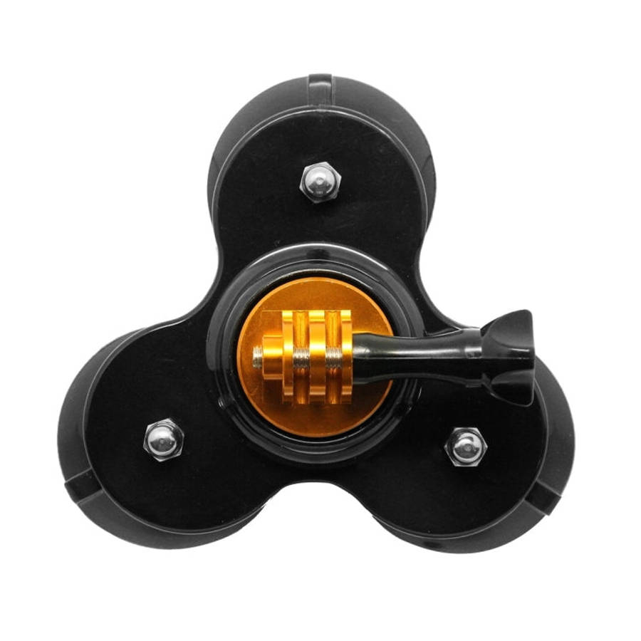 Triangle Direction Suction Cup Mount with Tripod Mount + Handle Screw for GoPro, Insta360, DJI an...