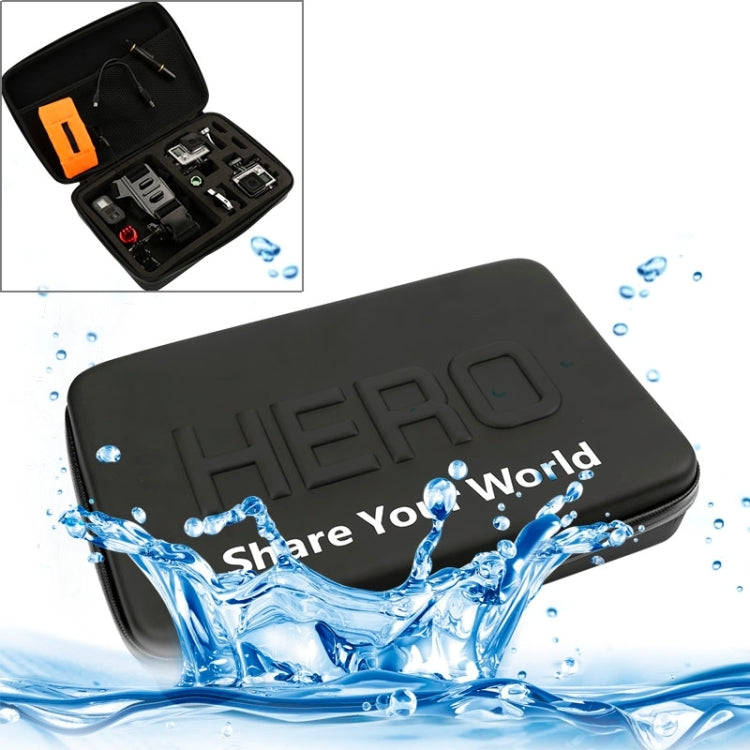 Shockproof Waterproof Portable Travel Case for GoPro, Insta360, DJI and Other Action Cameras Acce...