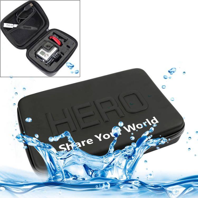 Shockproof Waterproof Portable Travel Case for GoPro, Insta360, DJI and Other Action Cameras Acce...