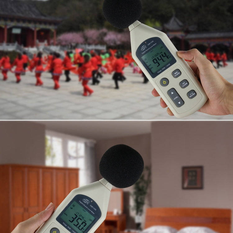 Digital Sound Level Meter with USB Port(Range: 30dB~130dB)(Beige)