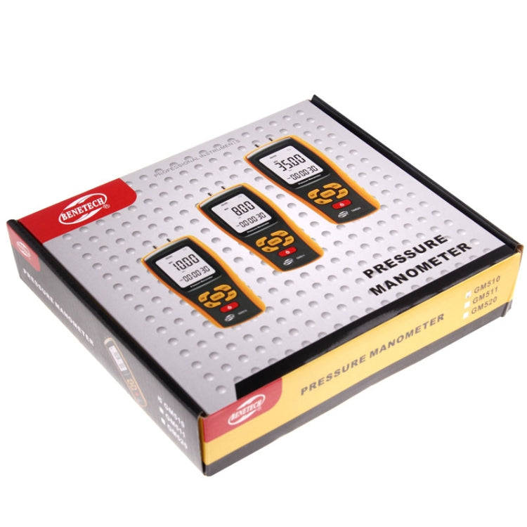 BENETECH GM520 LCD Display Pressure Manometer(Yellow)