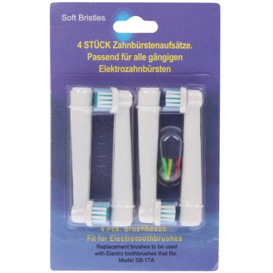4 PCS Electric Toothbrush Heads Replacement Oral Health Care(White)