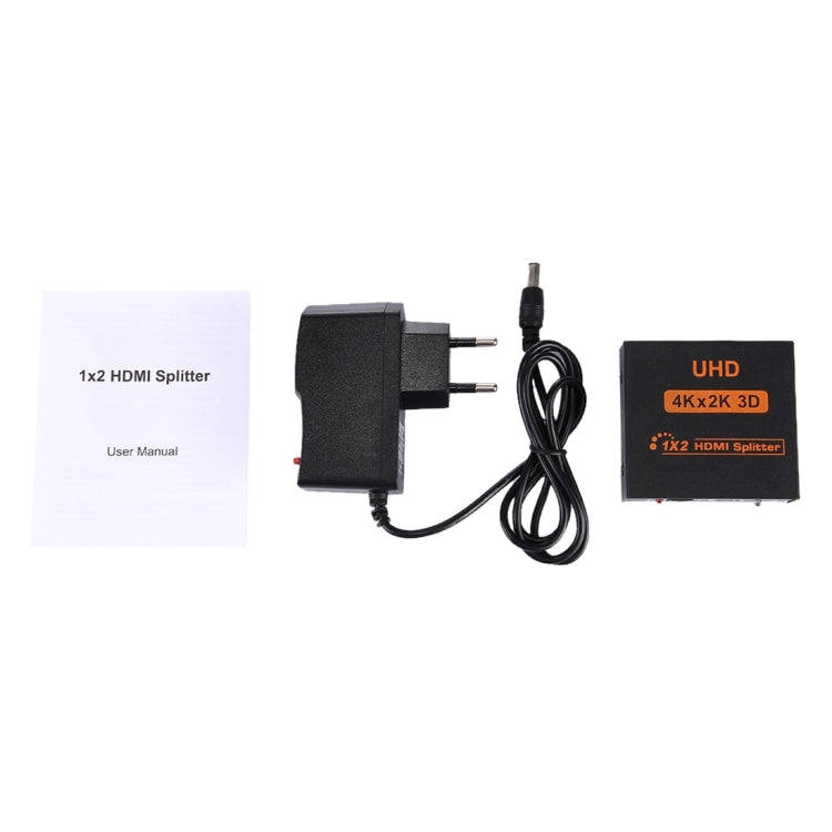 FY1409E Mini V1.3 UHD 4K x 2K 3D 1 x 2 HDMI Splitter(Black)