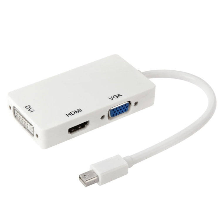 Mini DisplayPort Male to HDMI + VGA + DVI Female Adapter Converter Cable for Mac Book Pro Air, Ca...
