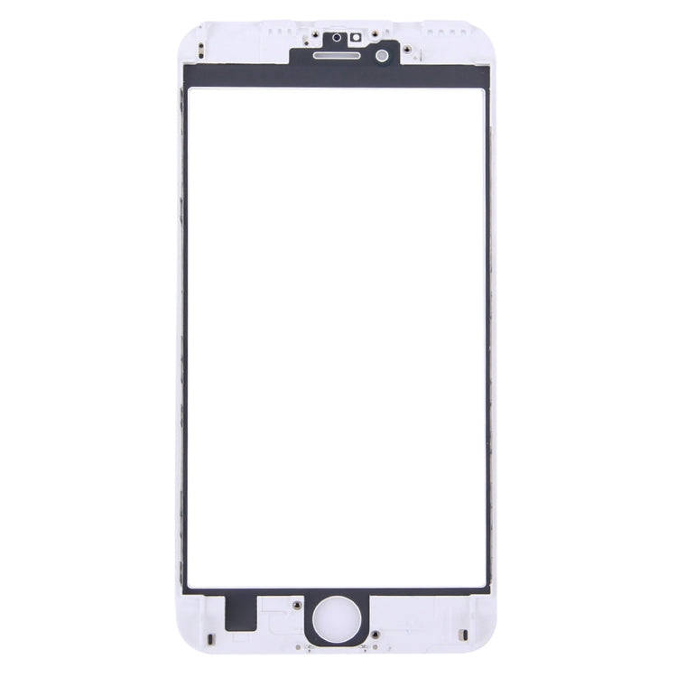 Front Screen Outer Glass Lens with Front LCD Screen Bezel Frame for iPhone 6s Plus(White)