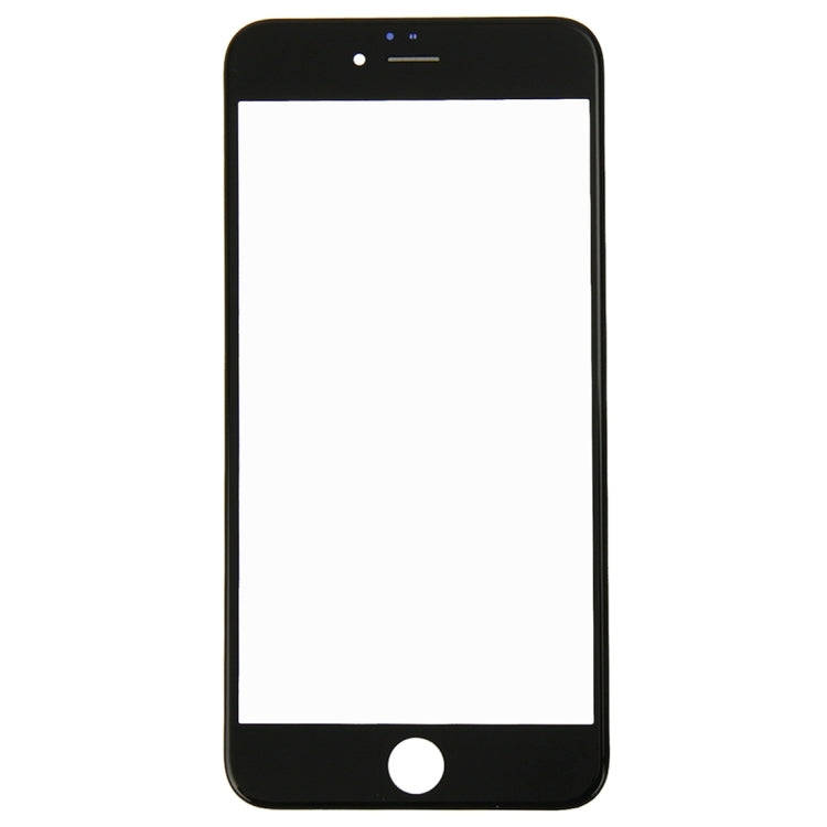 Front Screen Outer Glass Lens with Front LCD Screen Bezel Frame for iPhone 6 Plus(Black)