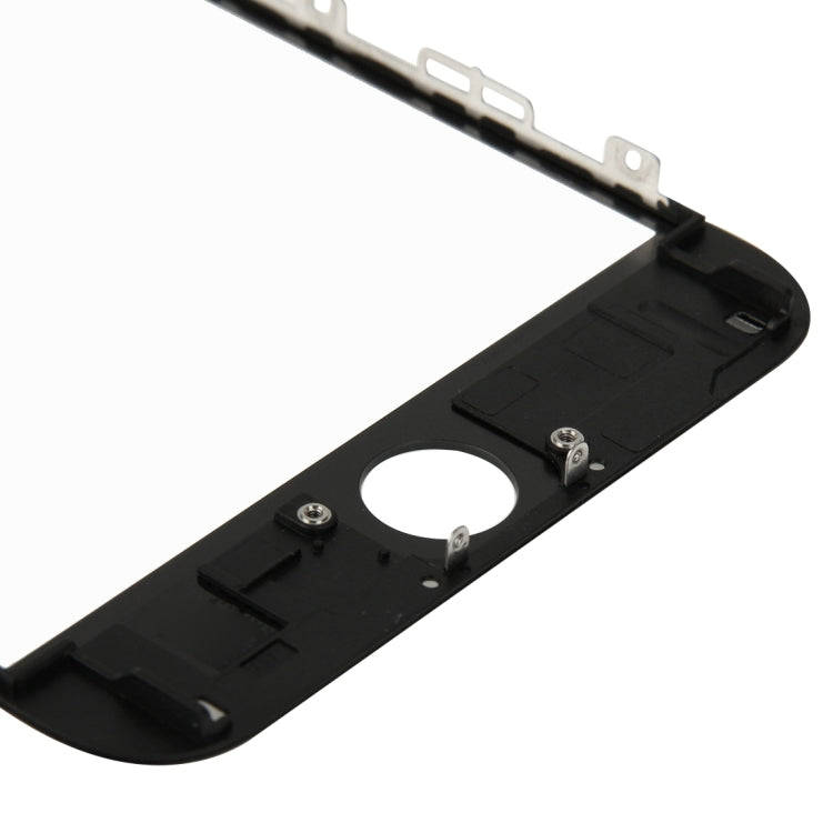 Front Screen Outer Glass Lens with Front LCD Screen Bezel Frame for iPhone 6 Plus(Black)