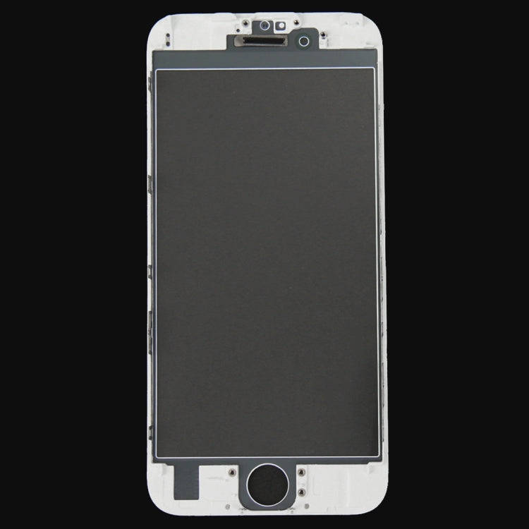 Front Screen Outer Glass Lens with Front LCD Screen Bezel Frame for iPhone 6s(White)
