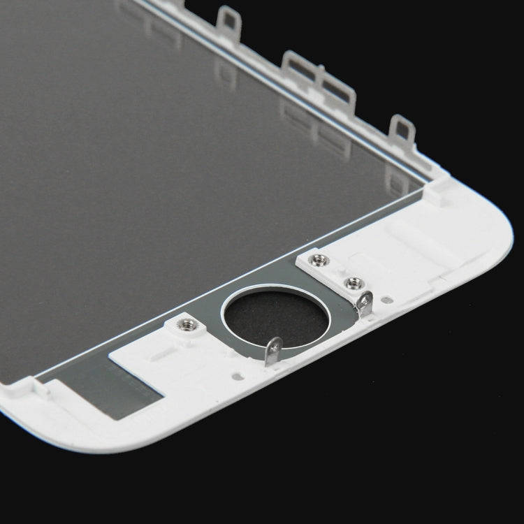 Front Screen Outer Glass Lens with Front LCD Screen Bezel Frame for iPhone 6s(White)