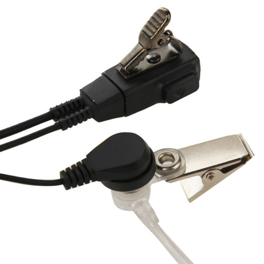 Handheld Transceiver Earpiece Headset for Walkie Talkies, 3.5mm + 2.5mm Plug(Black)