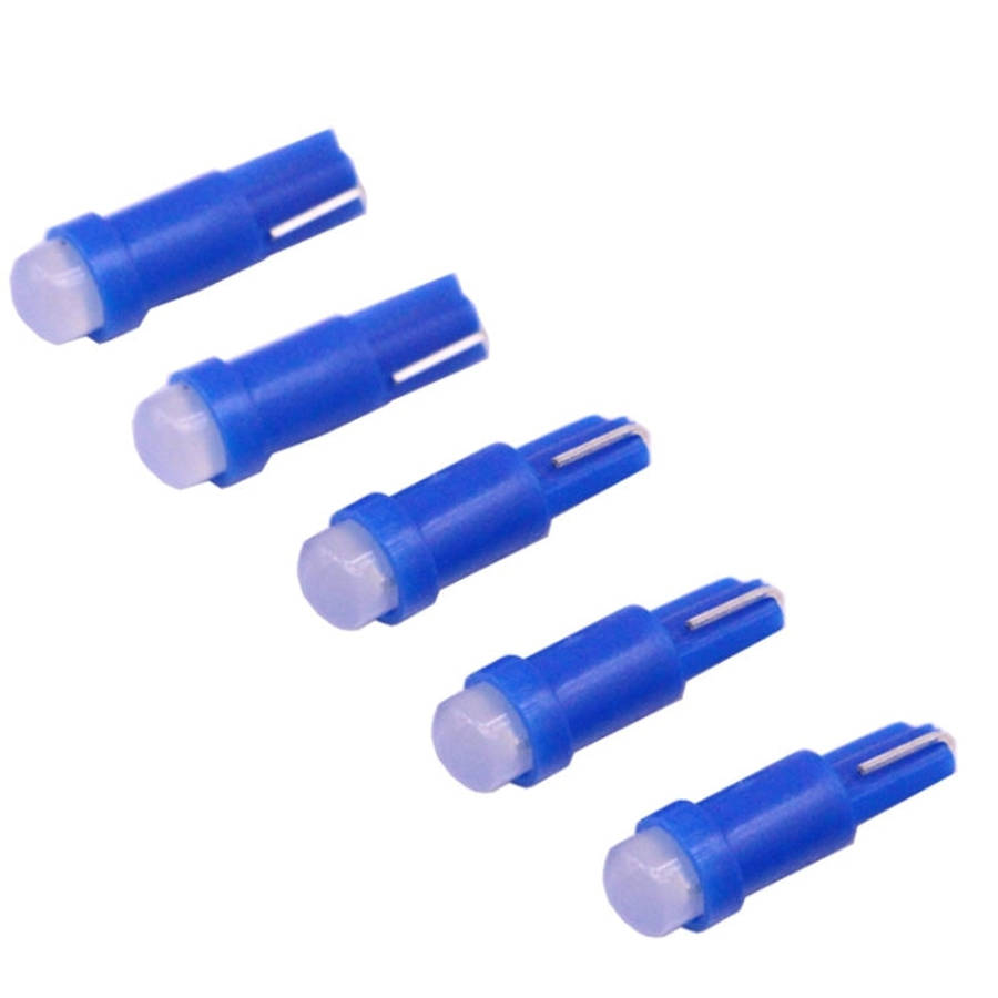 5 PCS T5 0.5W 20LM Blue Light 1 LED COB LED Instrument Light Bulb Dashboard Light for Vehicles, D...