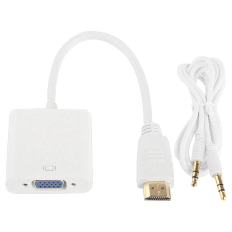 24cm Full HD 1080P HDMI to VGA + Audio Output Cable for Computer / DVD / Digital Set-top Box / La...