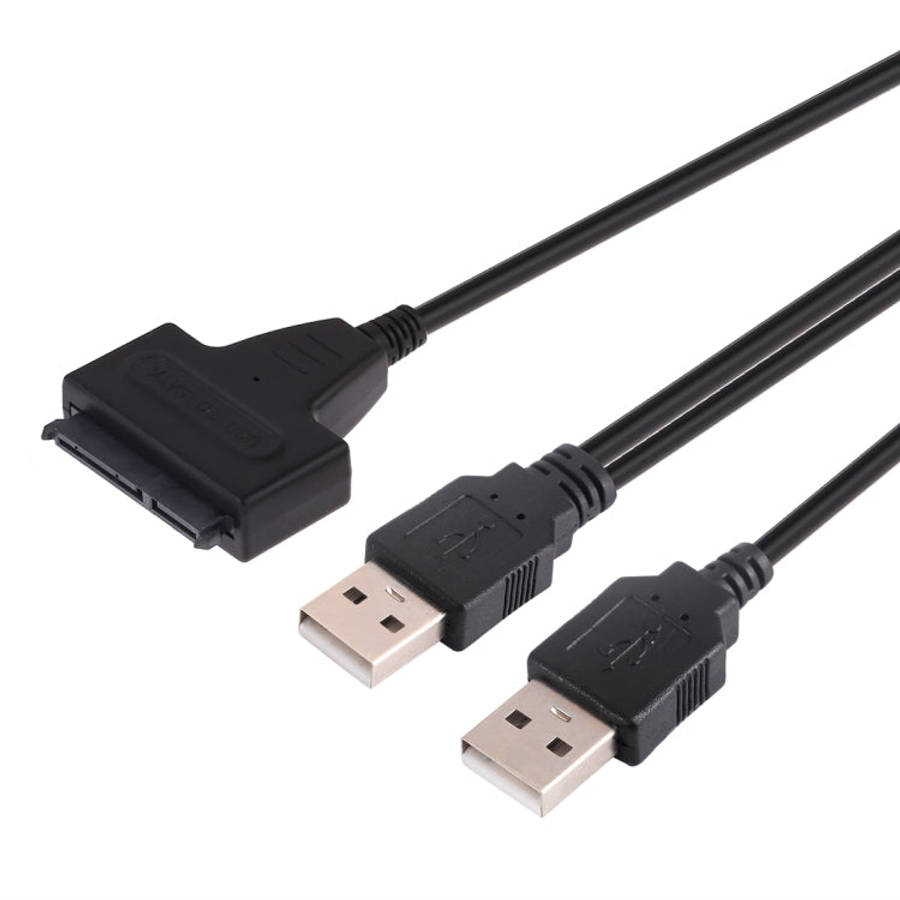 USB 2.0 to 7+15 Pin 22Pin SATA Data Cable Converter Adapter with Box Case for 2.5 / 3.5 Inch Hard...