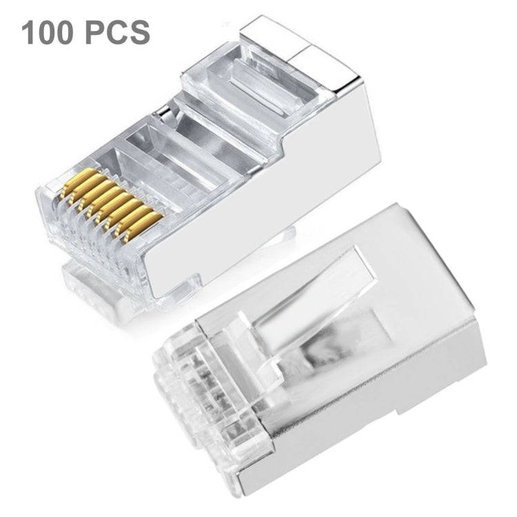 High Quality RJ45 Shielded Plug Cat5 8P8C Lan Connector Network (100 pcs in one packaging , the p...