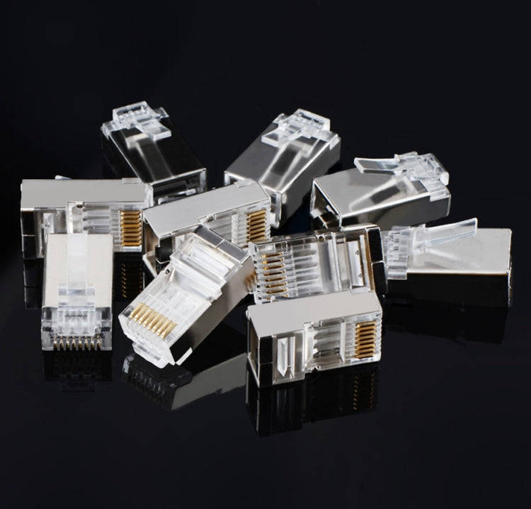 High Quality RJ45 Shielded Plug Cat5 8P8C Lan Connector Network (100 pcs in one packaging , the p...