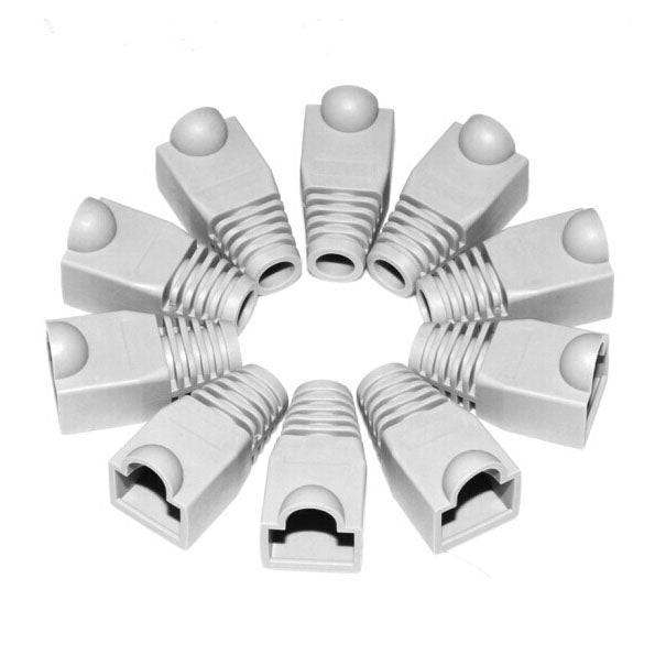 Network Cable Boots Cap Cover for RJ45, Grey (100 pcs in one packaging , the price is for 100 pcs...