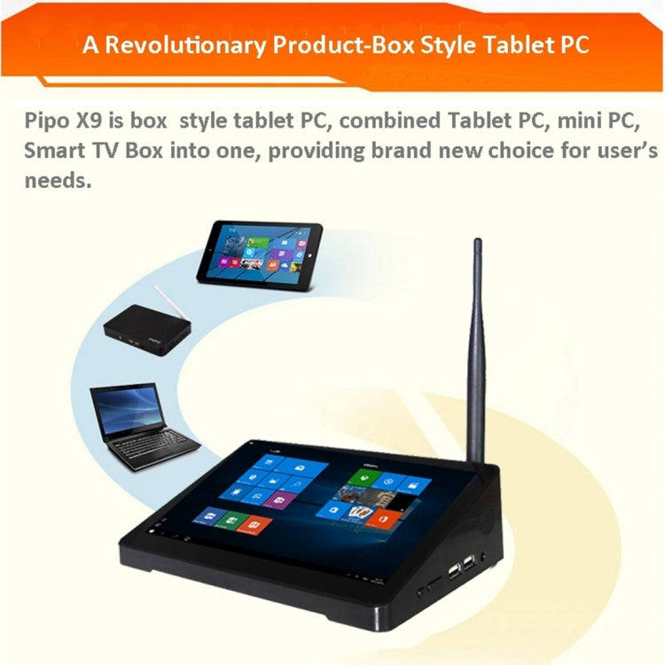 Pipo X9 TV Box 8.9 inch Touchscreen Android 7.0 Tablet Mini PC, RK3288, Quad Core 1.8GHz, RAM: 2G...
