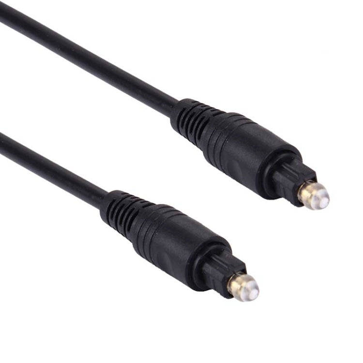 Digital Audio Optical Fiber Toslink Cable, Cable Length: 1m, OD: 4.0mm (Gold Plated)