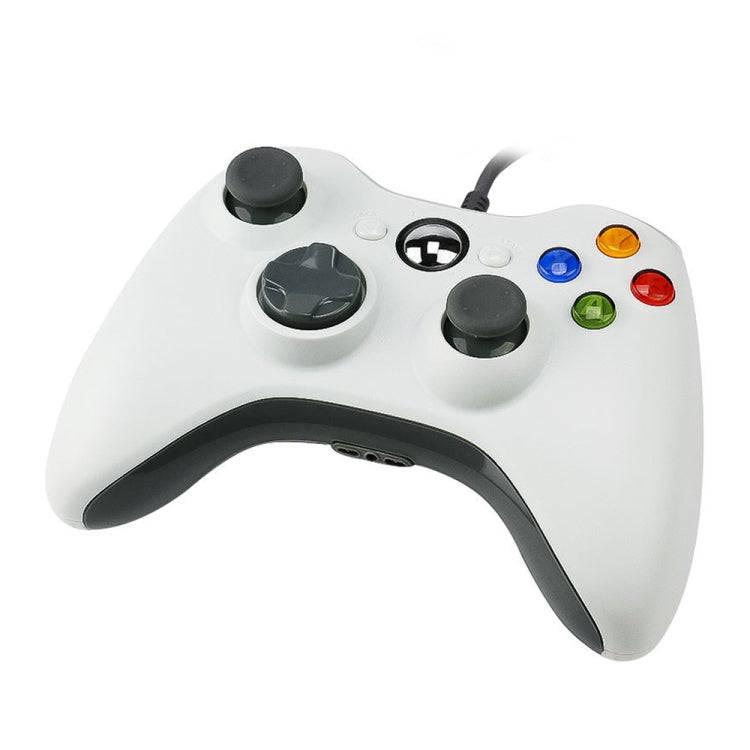 USB 2.0 Wired Controller Gamepad for XBOX360, Plug and Play, Cable Length: 2.5m(White)