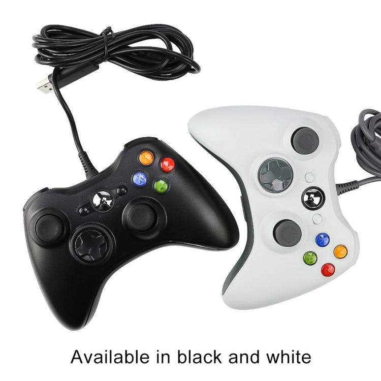 USB 2.0 Wired Controller Gamepad for XBOX360, Plug and Play, Cable Length: 2.5m(White)