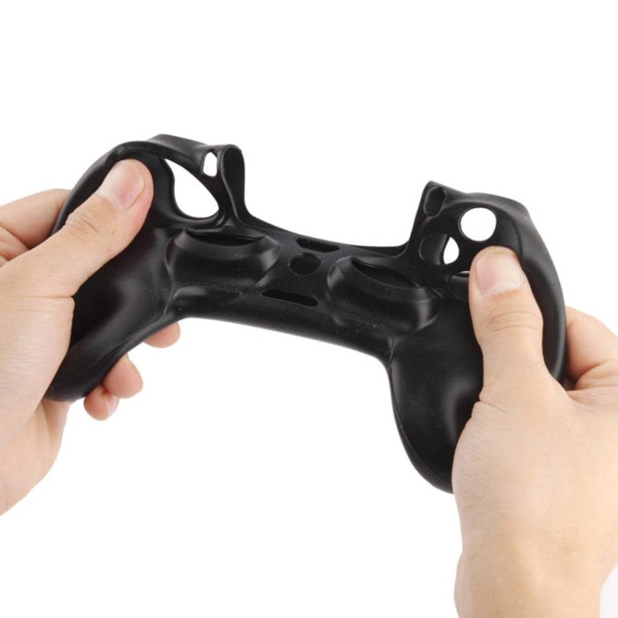 Flexible Silicone Protective Case for Sony PS4 Game Controller, Random Color Delivery