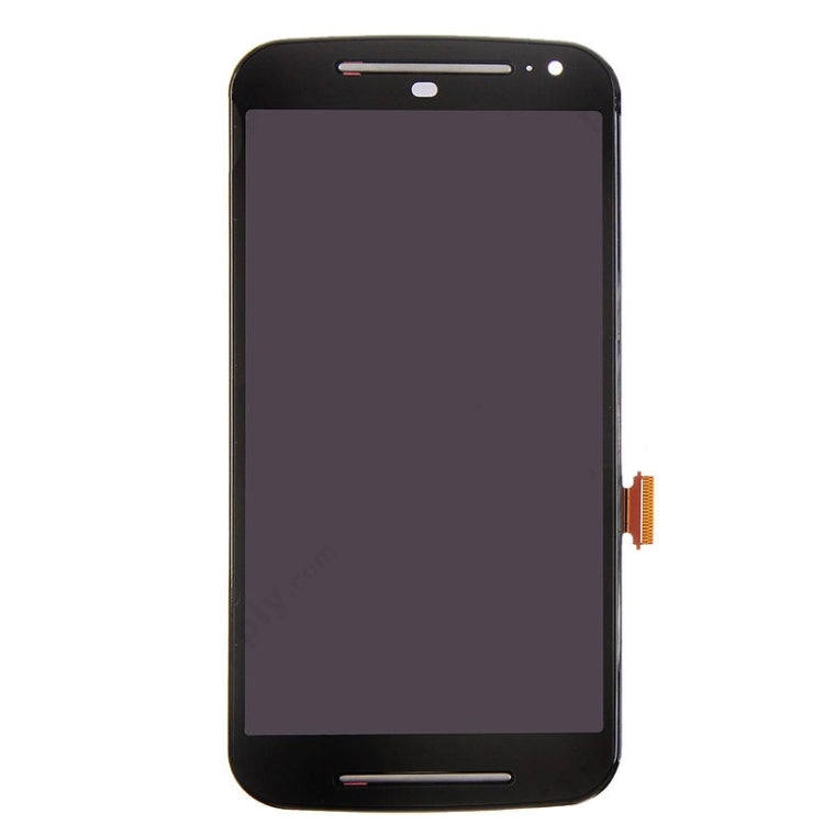 3 in 1 (LCD + Frame + Touch Pad) Digitizer Assembly for Motorola Moto G2(Black)