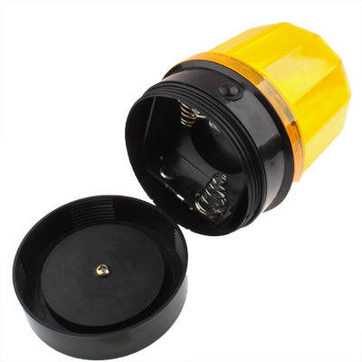 6-LED Flash Strobe Warning Light for Auto Car with Strong Magnetic Base (Yellow + Black)