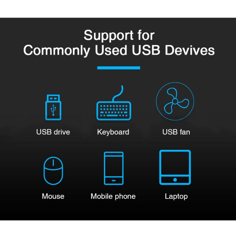 4 Ports USB HUB 2.0 USB Splitter Adapter with Switch(White)