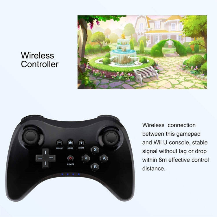 High Performance Pro Controller for Nintendo Wii U Console(Black)