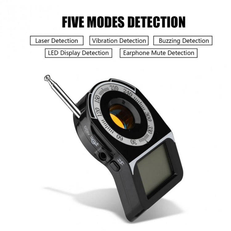 CC-309 Full Band Detector with LED Screen Display, Detection Frequency Range: 1MHz-6500MHz(Black)