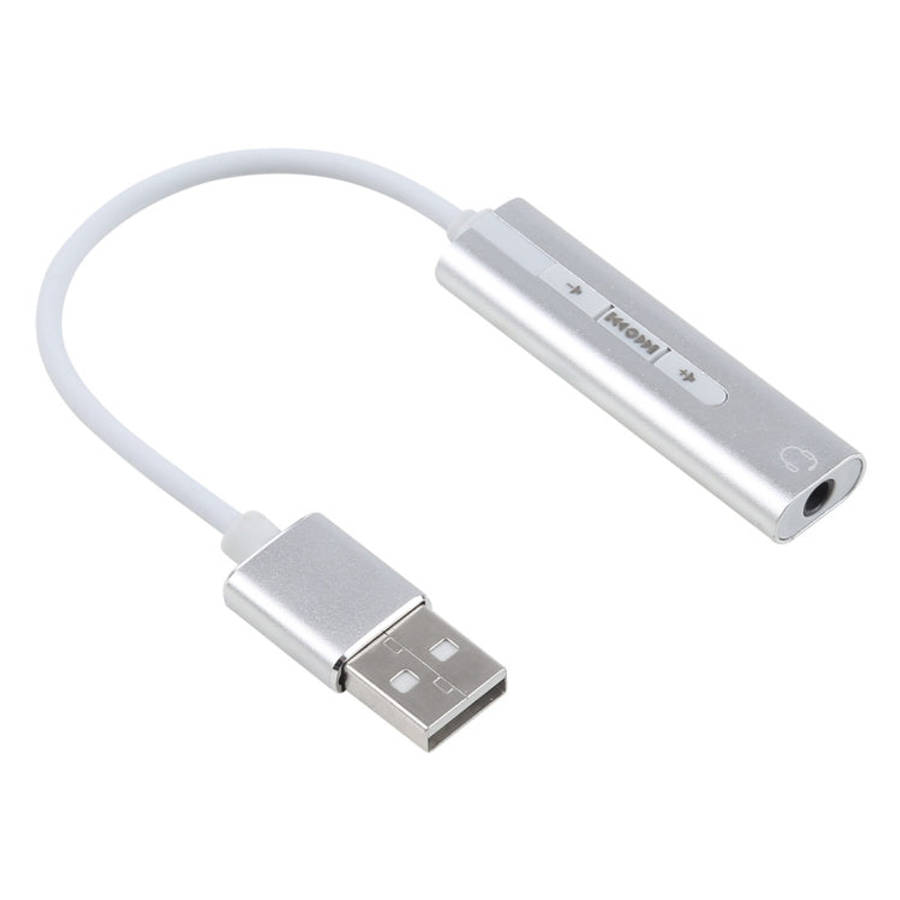 Aluminum Shell 3.5mm Jack External USB Sound Card HIFI Magic Voice 7.1 Channel Adapter Free Drive...