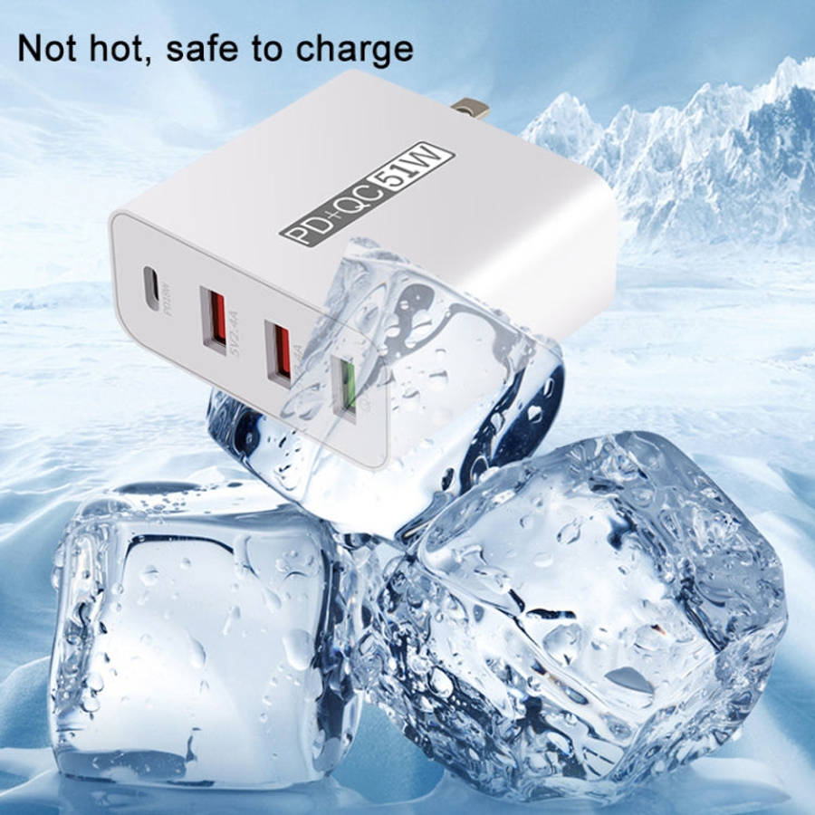 WLX-A6 4 Ports Quick Charging USB Travel Charger Power Adapter, UK Plug