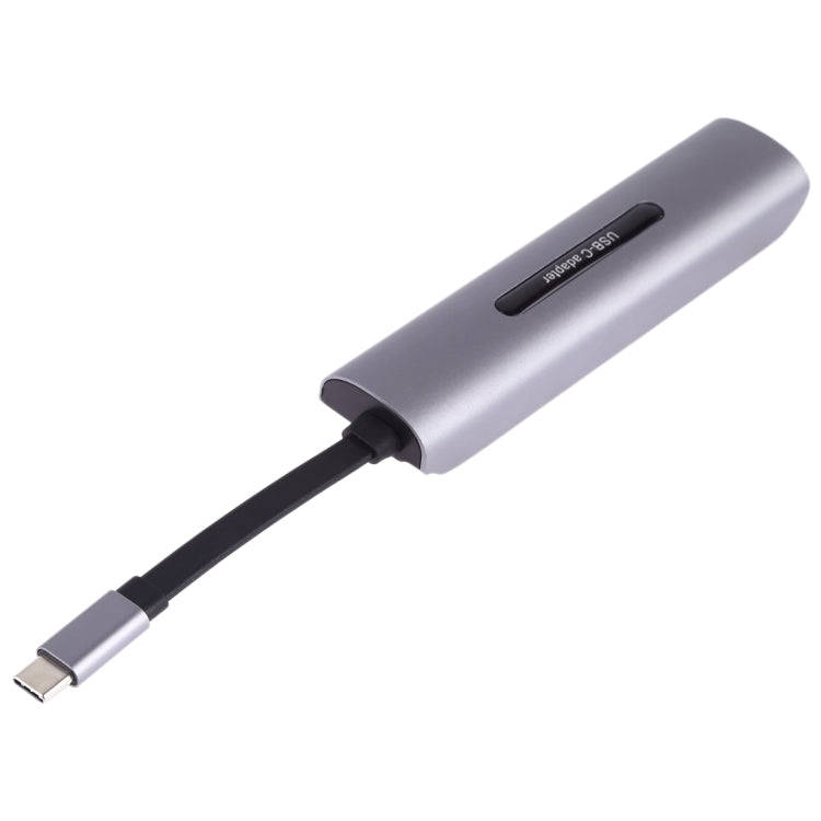 V157A 7 in 1 USB-C / Type-C to PD + USB 3.0 x 3 + SD + TF + HDMI Ports HUB Docking Station & Card...