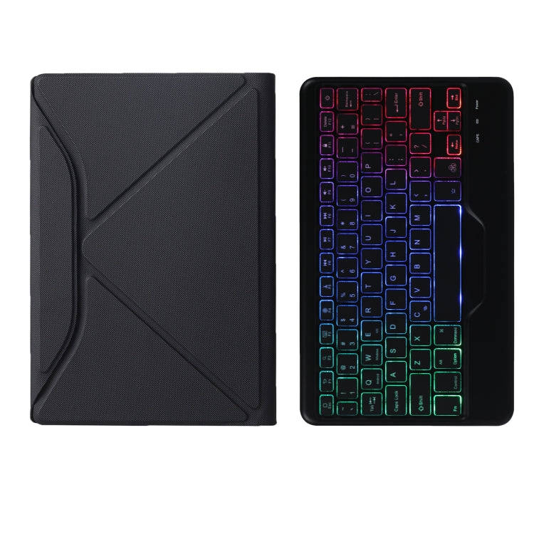B500S Diamond Texture Triangle Back Holder Splittable Bluetooth Keyboard Leather Tablet Case with...