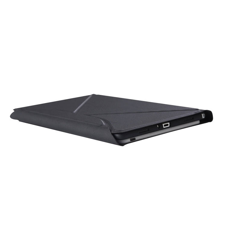 B610 Diamond Texture Triangle Back Holder Splittable Bluetooth Keyboard Leather Tablet Case for S...