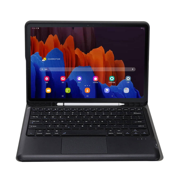 A970B-A Splittable Bluetooth Keyboard Leather Tablet Case for Samsung Galaxy Tab S7 FE T730 T736 ...