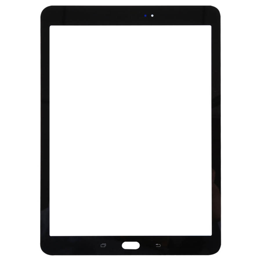 For Galaxy Tab S2 9.7 / T810 / T813 / T815 / T820 / T825 Front Screen Outer Glass Lens (Black)
