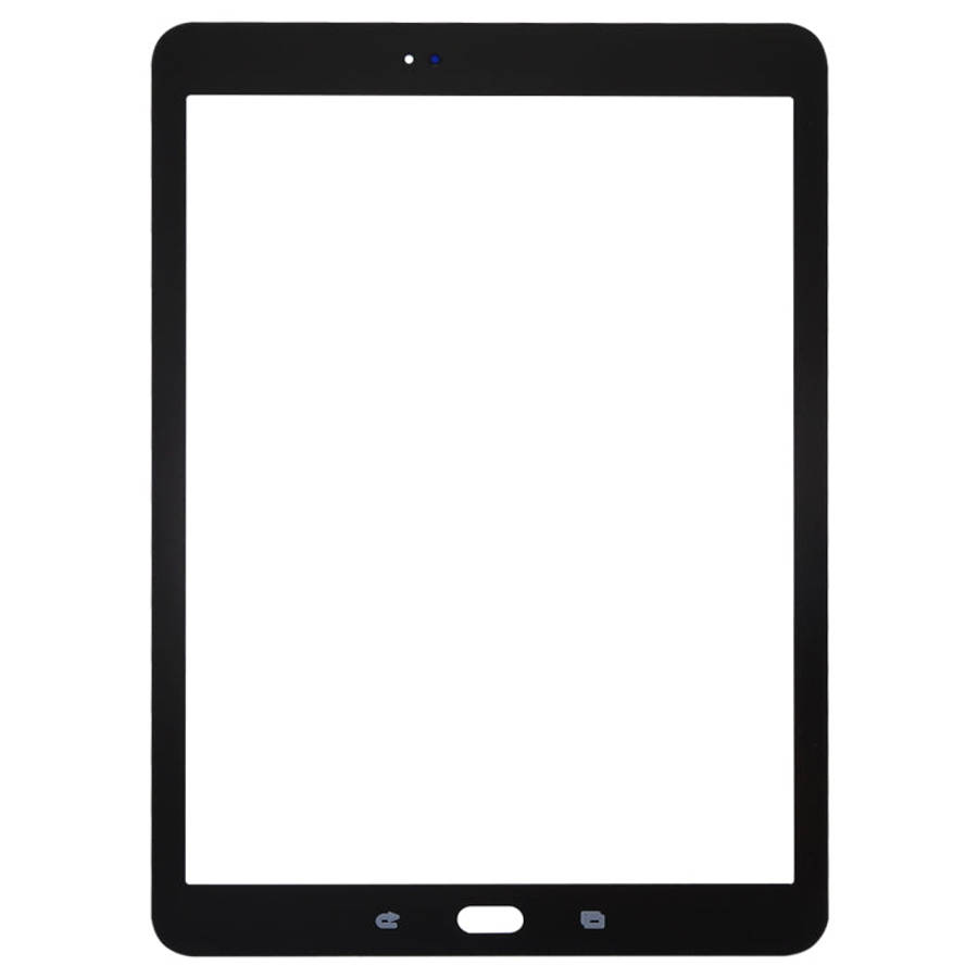 For Galaxy Tab S2 9.7 / T810 / T813 / T815 / T820 / T825 Front Screen Outer Glass Lens (Black)