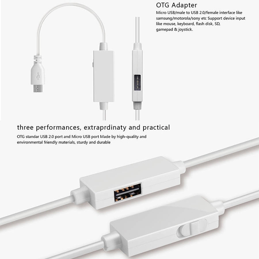 OTG-Y-03 USB 2.0 Male to Micro USB Male + USB Female OTG Charging Data Cable for Android Phones /...