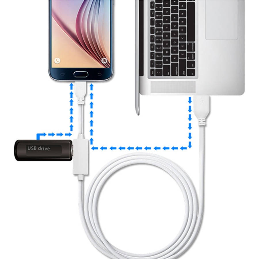 OTG-Y-02 USB 2.0 Male to Micro USB Male + USB Female OTG Charging Data Cable for Android Phones /...