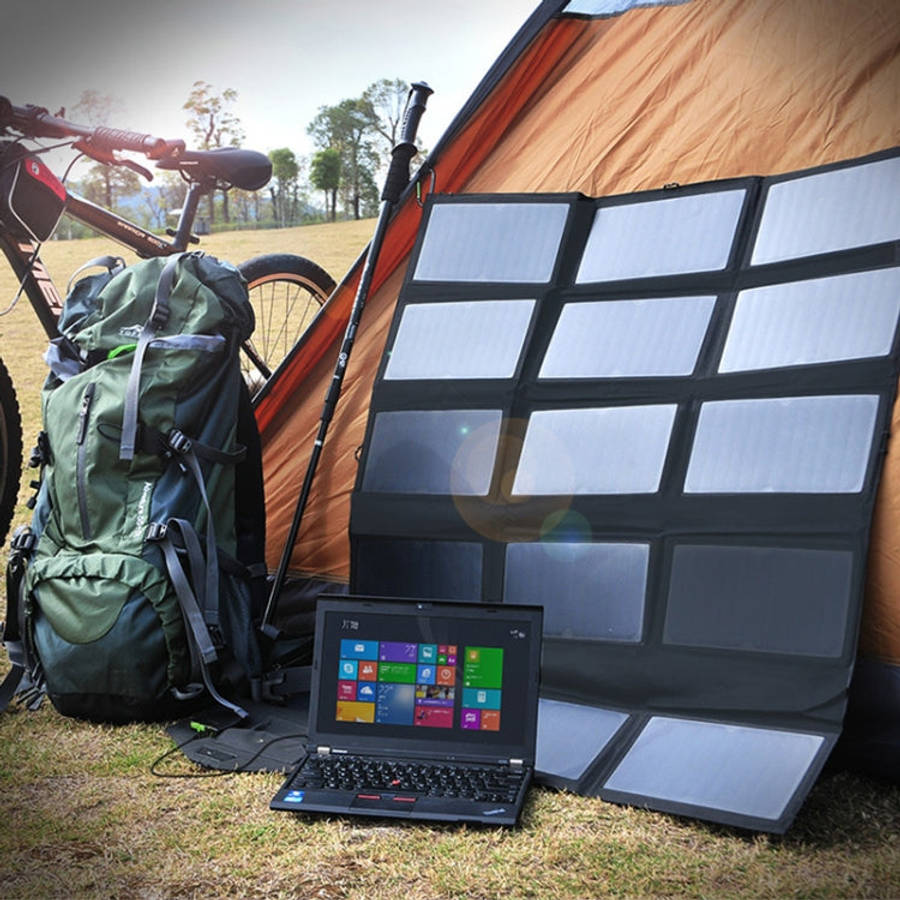 ALLPOWERS Portable Solar Panel Charger 100W 18V Foldable Solar Panel Solar Battery Charger