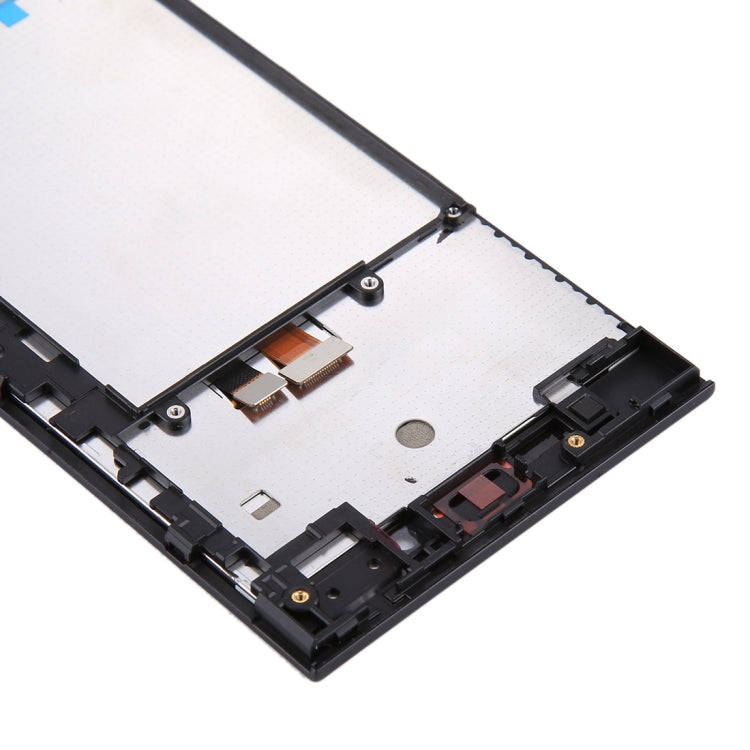 Original LCD Screen for BlackBerry Z3 Digitizer Full Assembly with Frame(Black)