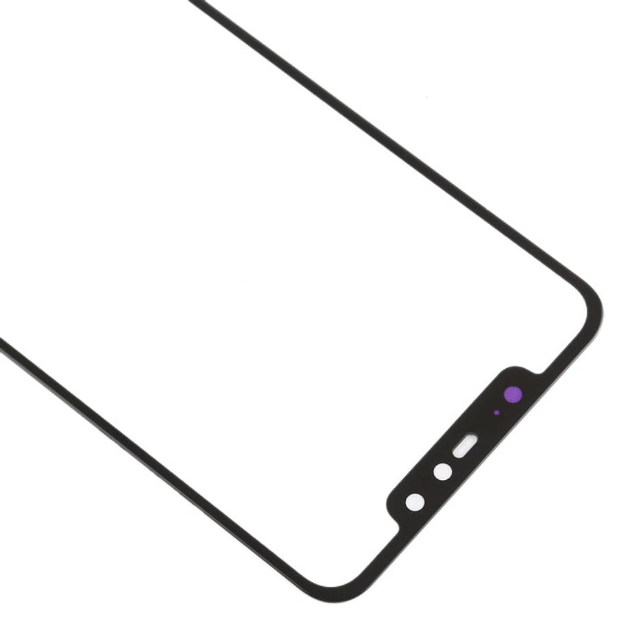Front Screen Outer Glass Lens for Xiaomi Redmi Note 6 Pro(Black)