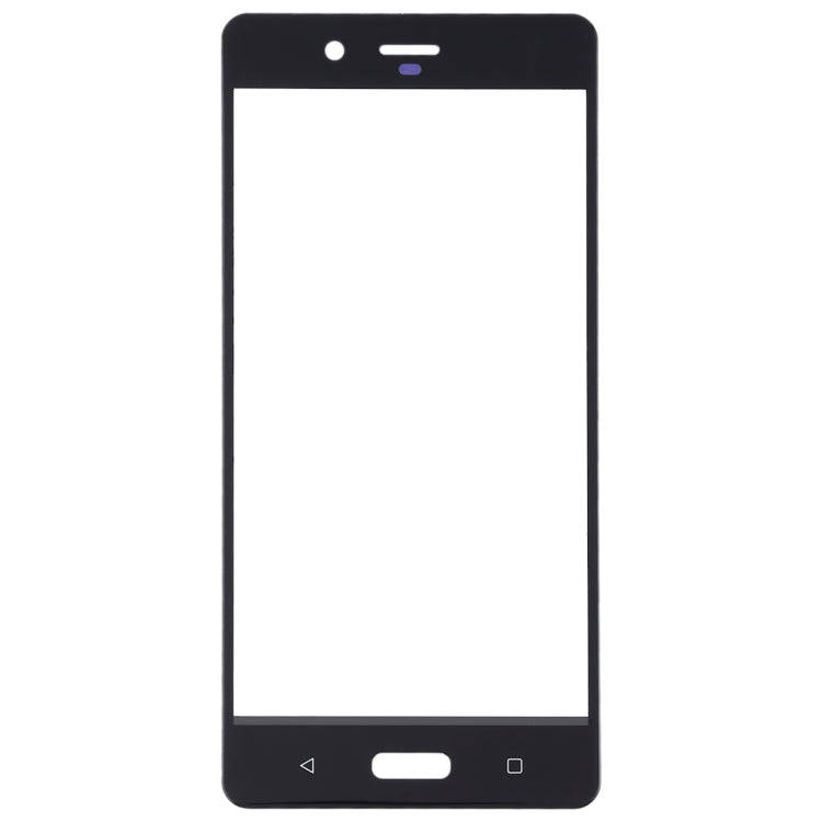 Front Screen Outer Glass Lens for Nokia 8 / N8 TA-1012 TA-1004 TA-1052(Black)