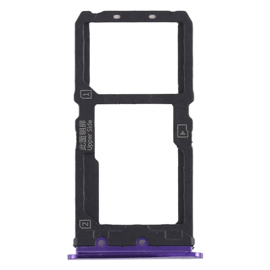 For Vivo X21 SIM Card Tray + SIM Card Tray / Micro SD Card Tray (Purple)