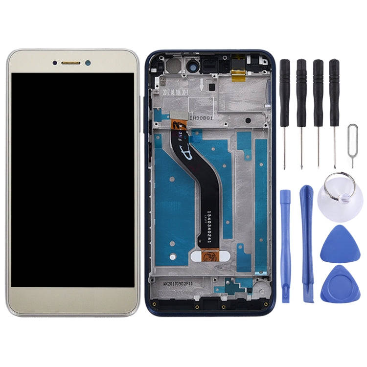 OEM LCD Screen for Huawei P8 Lite (2017) Digitizer Full Assembly with Frame (Gold)