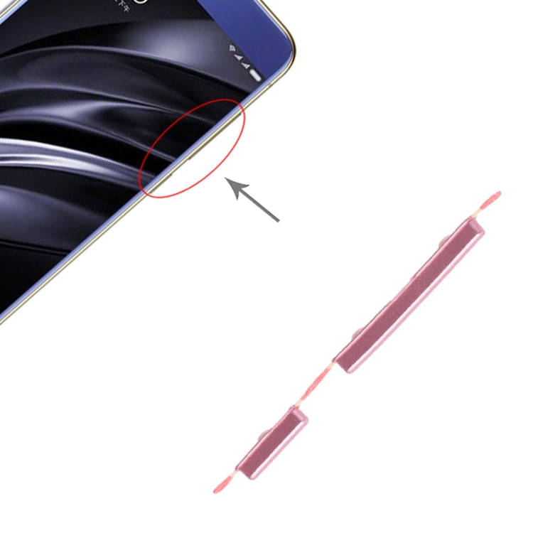 Power Button and Volume Control Button for Xiaomi Redmi 6A / Redmi 6(Pink)