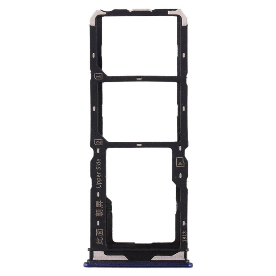 For Vivo  Y7s SIM Card Tray + SIM Card Tray + Micro SD Card Tray (Purple)