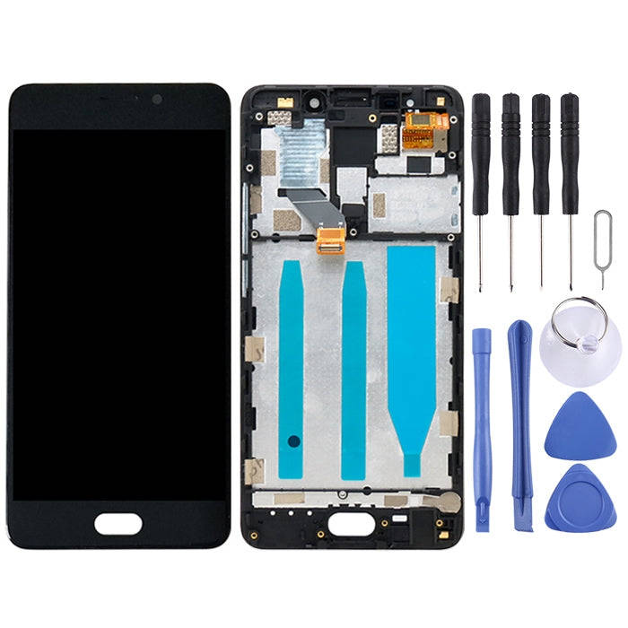 TFT LCD Screen for Meizu M6 Note Digitizer Full Assembly with Frame(Black)