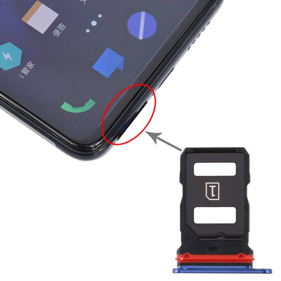 For Vivo iQOO Pro SIM Card Tray + SIM Card Tray (Blue)
